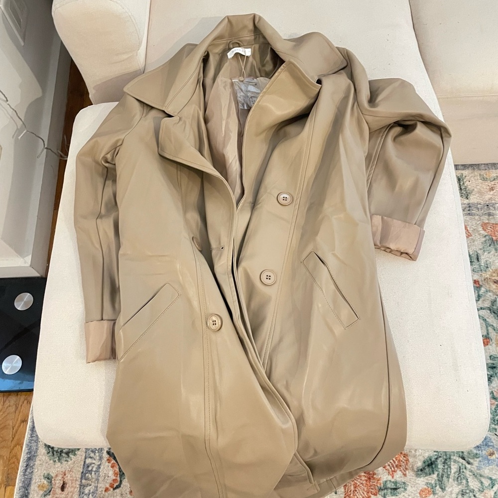 Meshki brand new leather coat